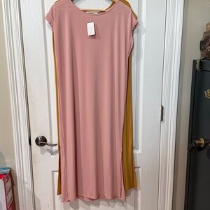 Ellison size S pink/blush Maxi Dress NWT